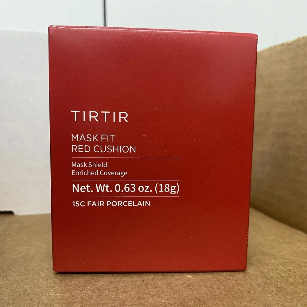 NEW‎ TIRTIR Mask Fit Red Cushion Foundation 15C Fair Porcelain (0.63 Fl Oz)